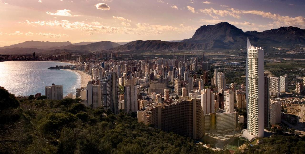 Skyline 31 Terraza Privada Con Vistas Al Mar Benidorm Exterior foto