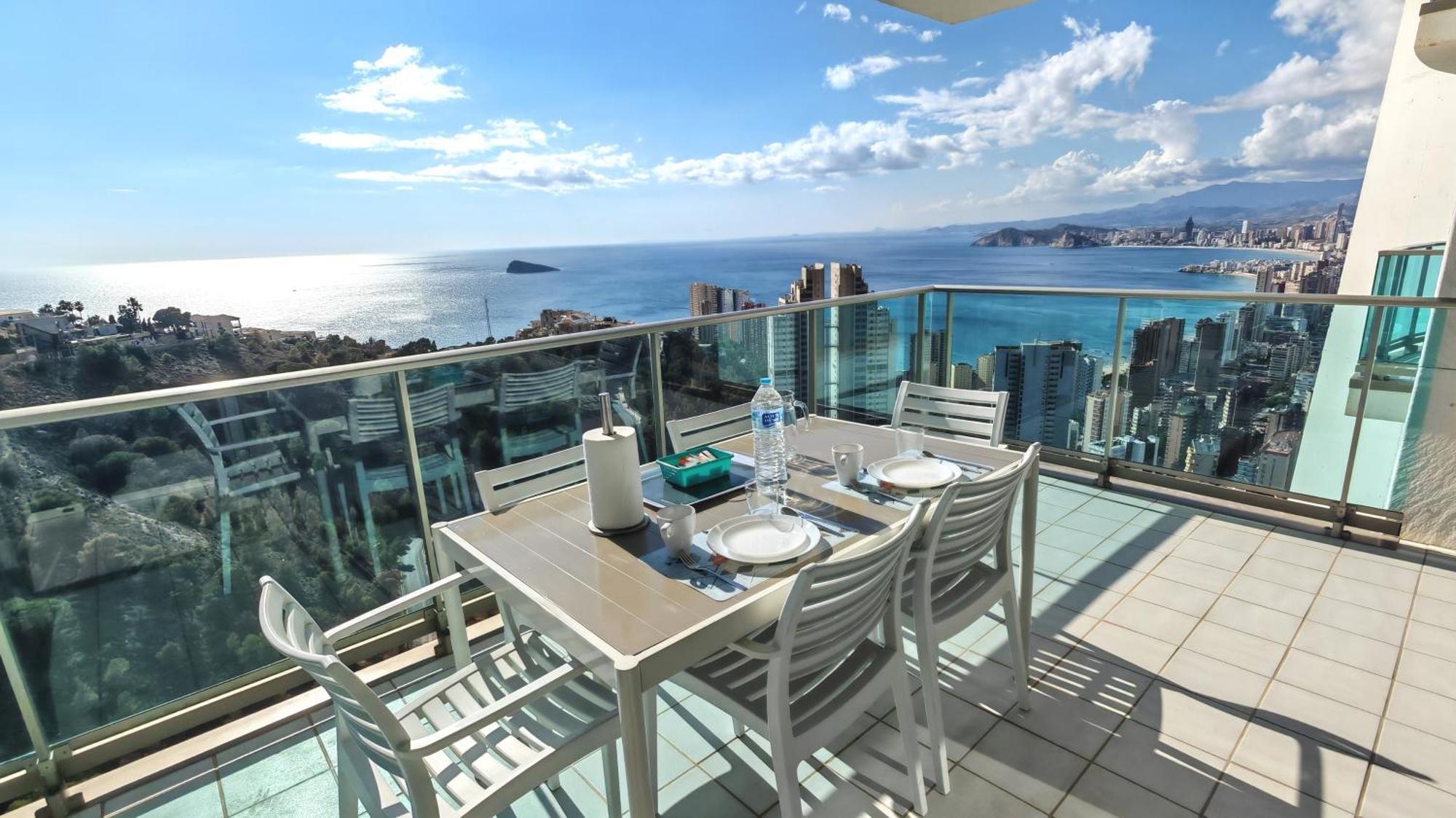 Skyline 31 Terraza Privada Con Vistas Al Mar Benidorm Exterior foto